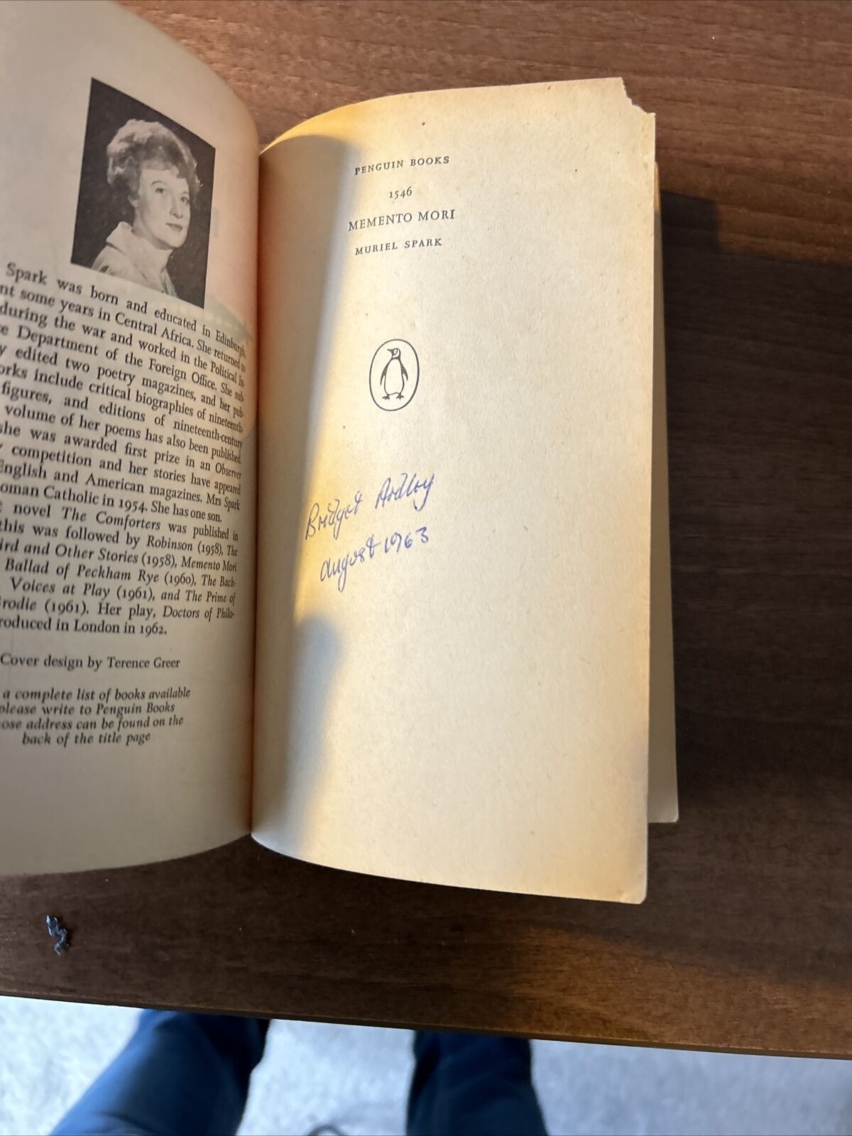 MEMENTO MORI Muriel Spark Penguin Books 1963 No 1546