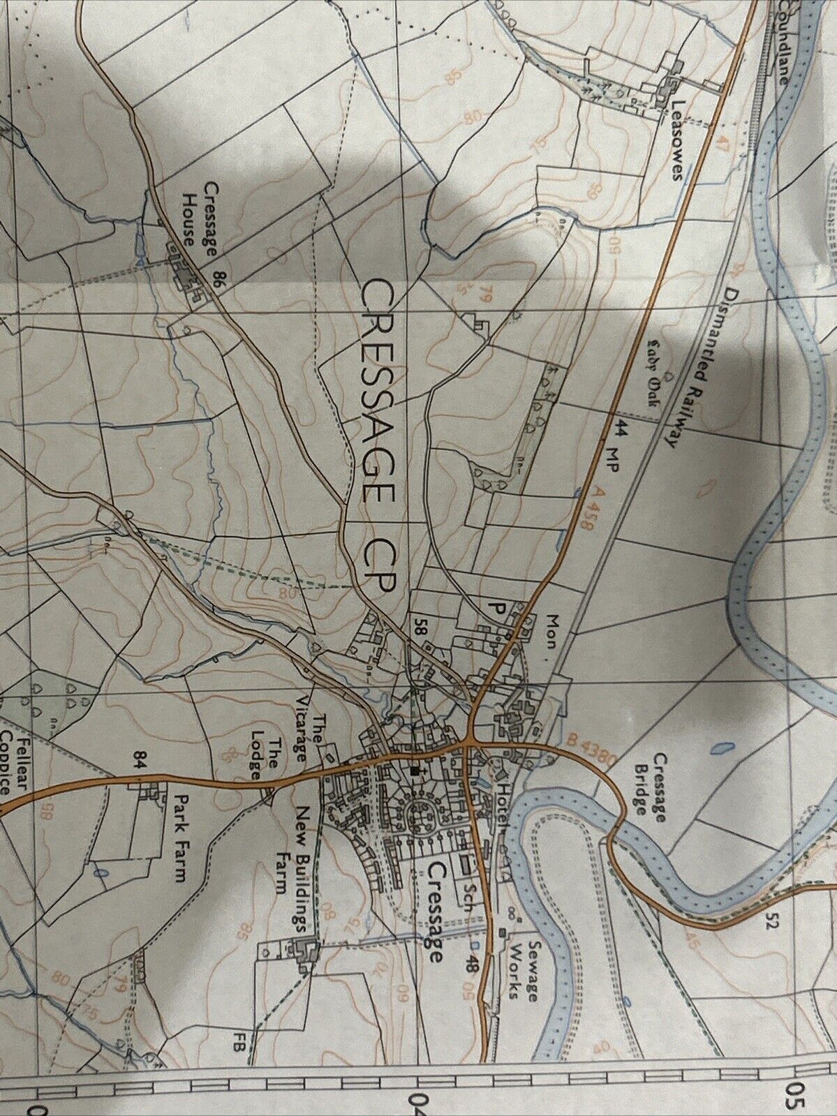 DORRINGTON & CRESSAGE Pathfinder Ordnance Survey SJ40/50 1:25000 1979 Earls Hill