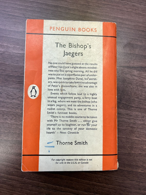 THE BISHOPS JAEGERS - Thorne Smith  - PENGUIN PAPERBACK BOOK 1961 No 1428