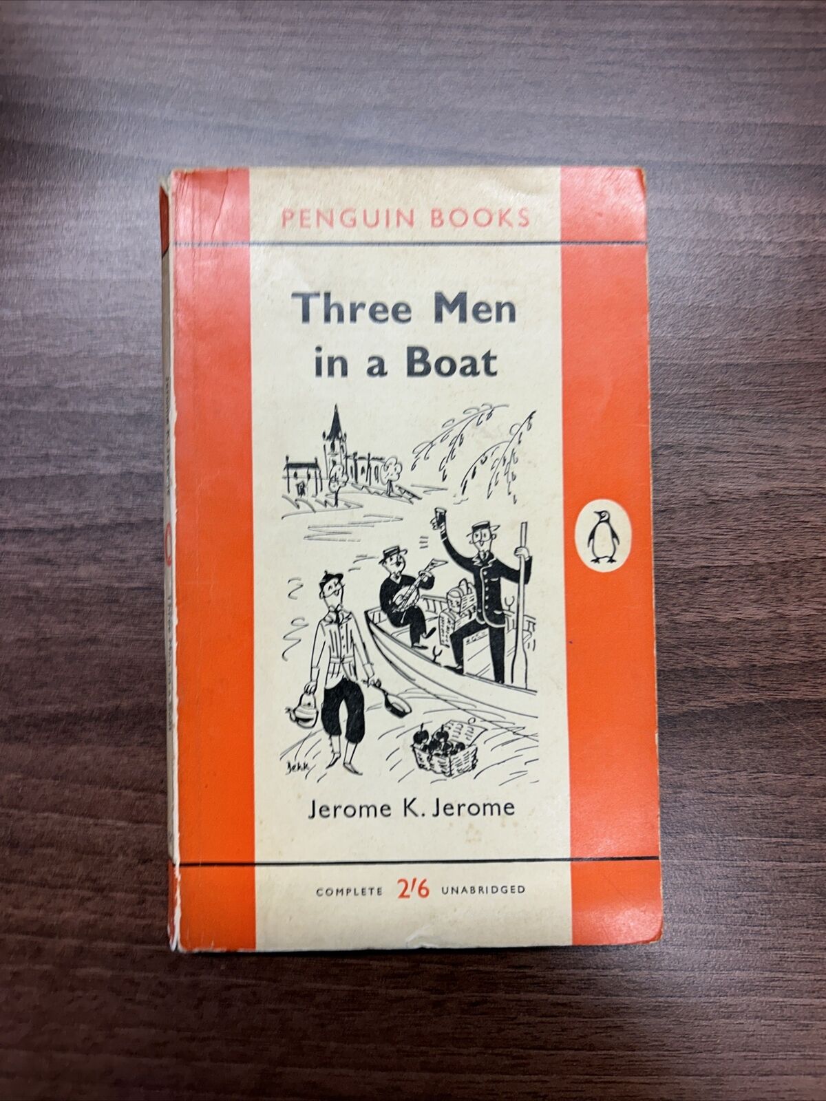 THREE MEN IN A BOAT - Jerome K Jerome Penguin Paperback 1961 No 1213