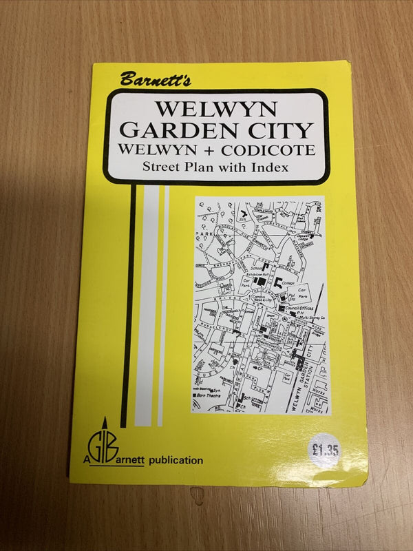 WELWYN GARDEN CITY Codicote - Barnetts Map Street Plan Circa 1980