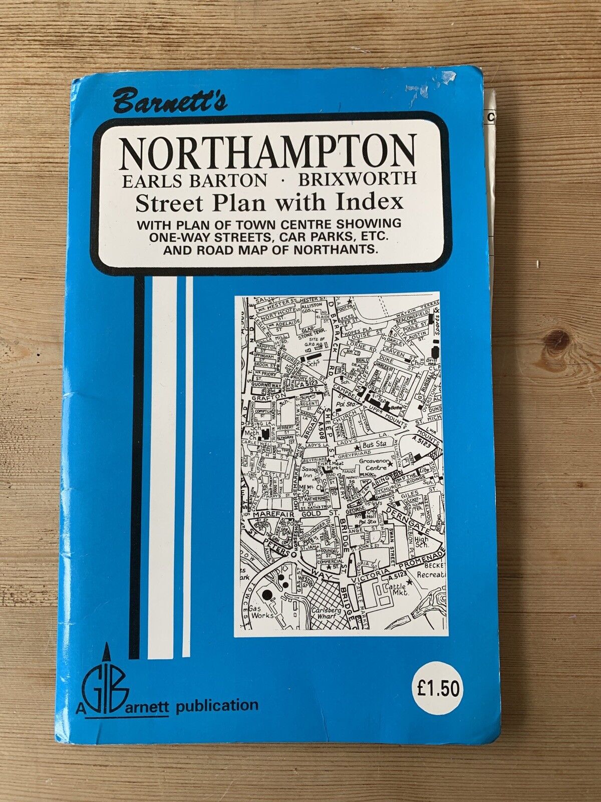 Northampton Earls Barton & Brixworth - Barnetts Map 1994