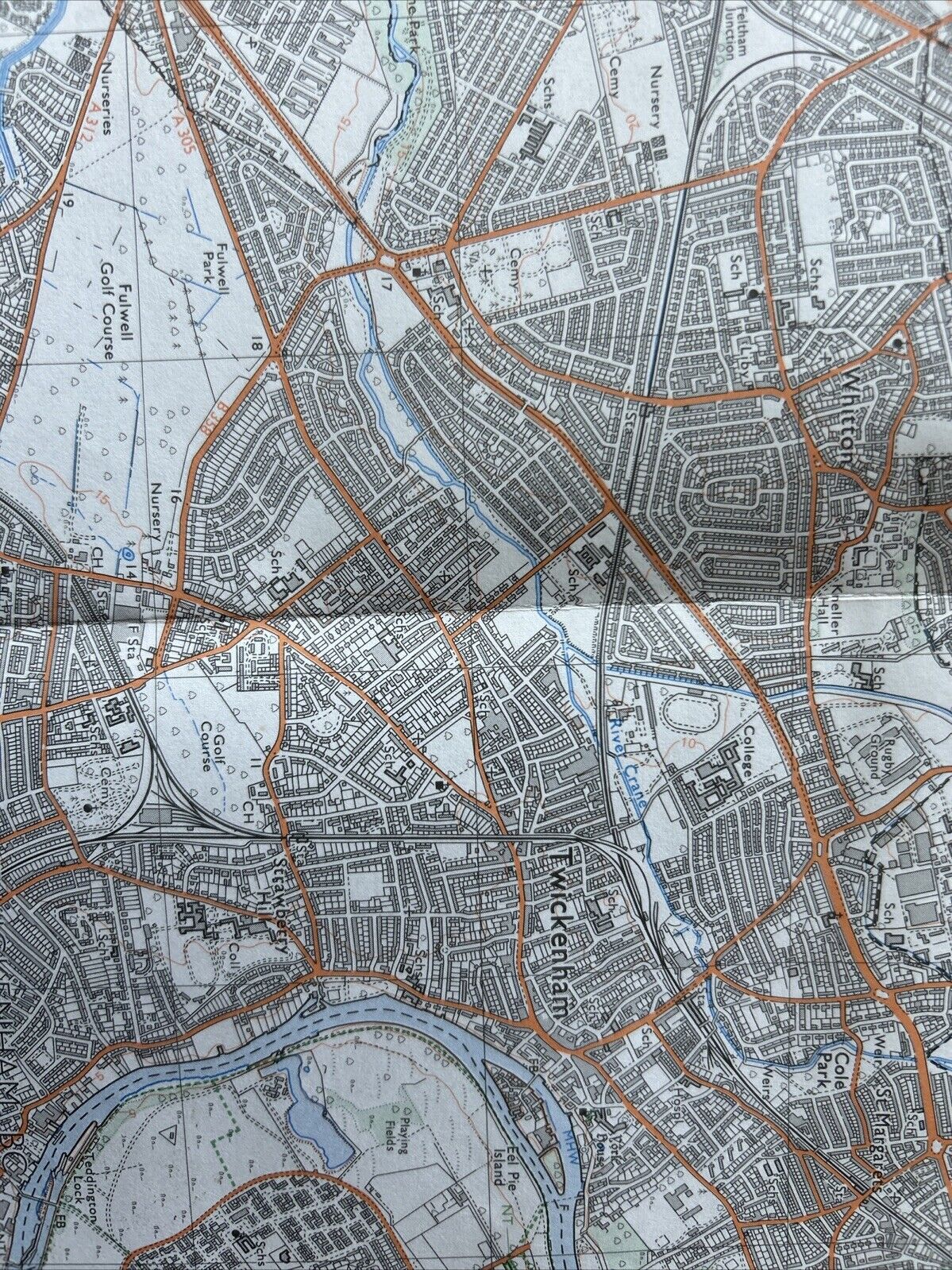 STAINES HEATHROW AIRPORT RICHMOND Pathfinder 1174 Ordnance Survey 1:25000 1984