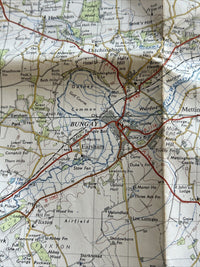 LOWESTOFT Ordnance Survey Paper Map 1954 Seventh Series No 137 Leiston Bungay