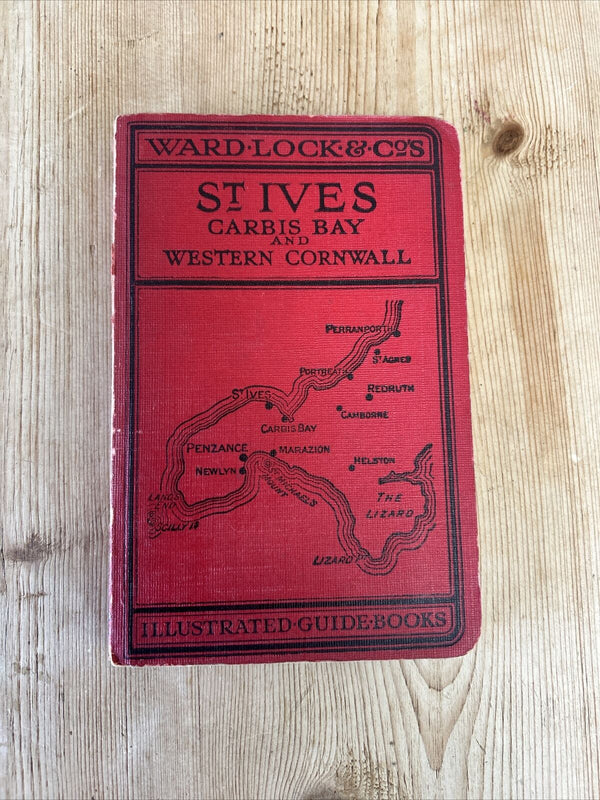 ST IVES CARBIS BAY & WESTERN CORNWALL - Ward Lock Guide Book 1930? 14th Edition