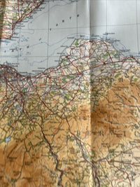 THE FORTH CLYDE & TAY Ordnance Survey CLOTH Sheet 3 Quarter Inch Map 4th Ed 1945