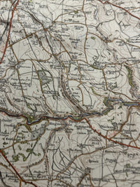 BUXTON & MATLOCK Ordnance Survey Cloth Sixth Series One inch 1947 Sheet 111