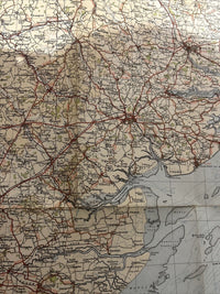 EAST ANGLIA 1935 Ordnance Survey CLOTH Sheet 9 Quarter Inch Map Fourth Edition