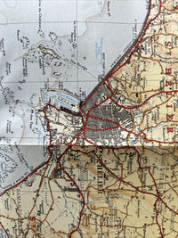 JERSEY Ordnance Survey Two Inch Map Good Condition 1914 1933 Rep Channel Islands