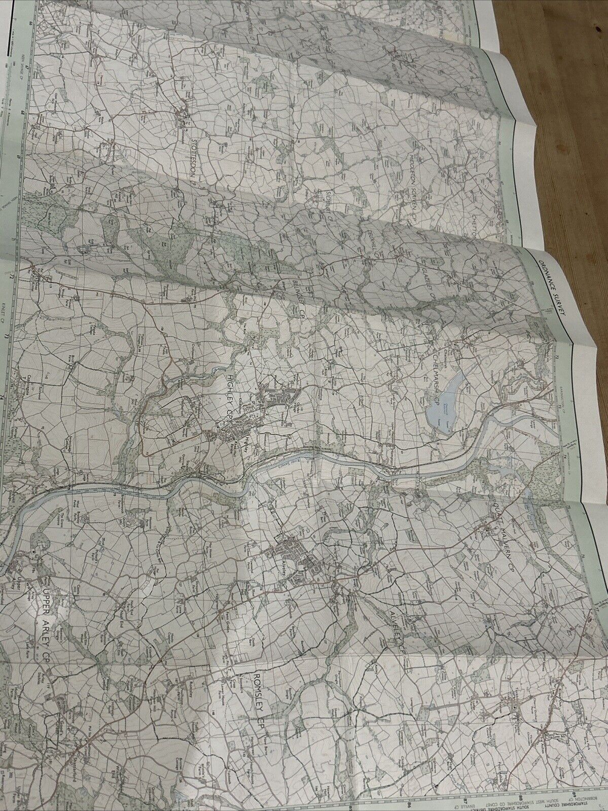 HIGHLEY Pathfinder 932 Ordnance Survey SO68/78 1:25000 1982 Chelmarsh Tuckhill