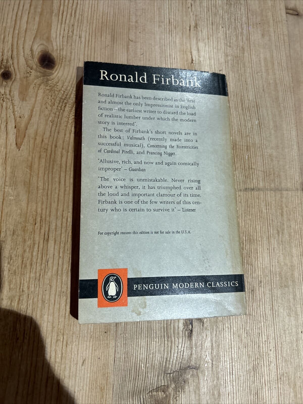 VALMOUTH PRANCING NIGGER ECCENTRICITIES Ronald Firbank Penguin modern classics