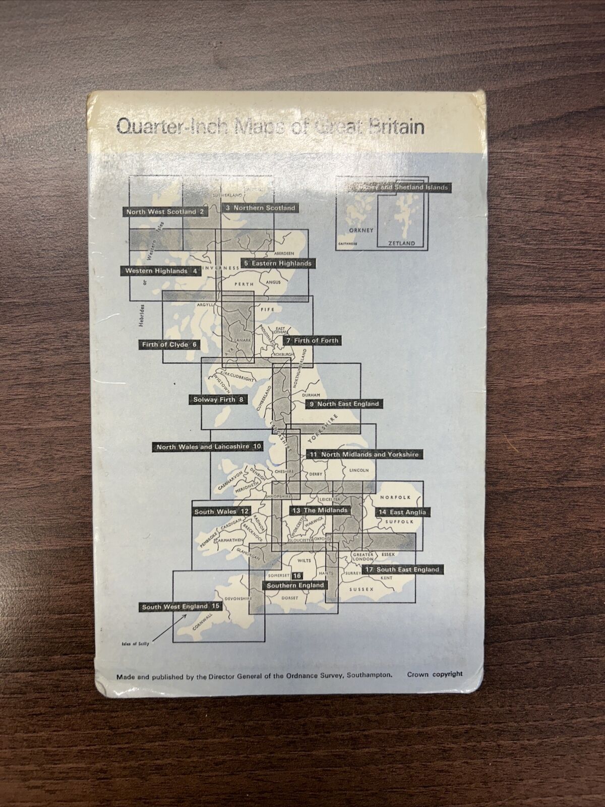 NORTH WALES & LANCASHIRE 1972  Ordnance Survey Quarter Inch Map Sheet 10