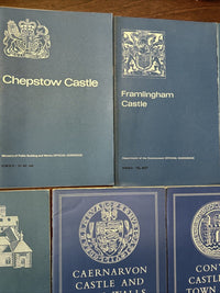 UK CASTLES GUIDE BOOKS 1960s 7 No Bundle Job Lot Ministry Of Works CAERNARVON