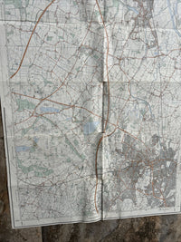 WARRINGTON Ordnance Survey Second Series 1:25,000 Map SJ68/78 Altrincham Hale