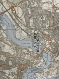 CHATHAM & MEOPHAM Pathfinder TQ66/76 Ordnance Survey 1:25,000 1980 Rochester