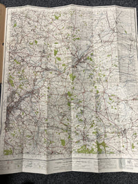 DONCASTER Ordnance Survey Cloth One Inch Map 1947 Sixth Edition Sheet 103 Bawtry