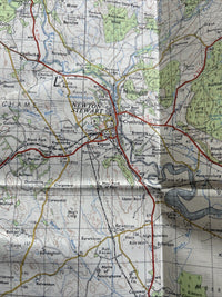 KIRKCUDBRIGHT Ordnance Survey Seventh Series CLOTH One inch 1963 Sheet 80