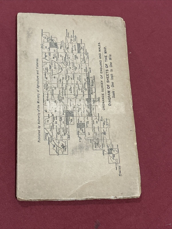 WATFORD Ordnance Survey Cloth One In Map 1929 Rev 32 Sheet 106 Marlow St Albans