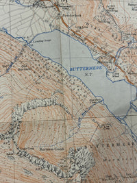 BUTTERMERE Ennerdale Ordnance Survey Sheet NY11 1:25000 1952