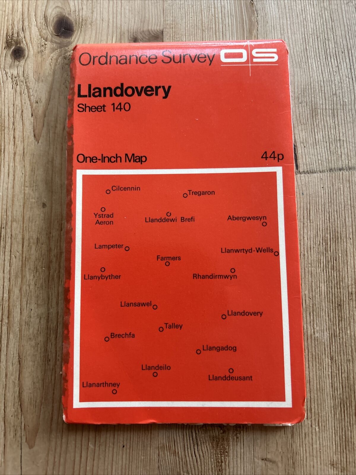 LLANDOVERY 1967 Edition Ordnance Survey One Inch Map No 140 Lampeter Llandeilo