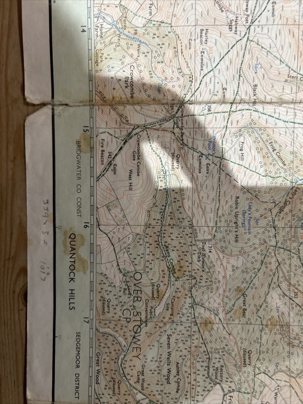 WATCHET Pathfinder Ordnance Survey ST04/14 1:25000 1982 Williton Golsoncott