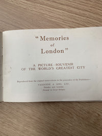 Memories Of London - Valentine & Sons - Souvenir Pictures Good Condition 1952