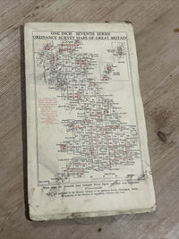 LOCH AWE Ordnance Survey Seventh Series CLOTH One inch 1956/62 Sheet 52 Scarba