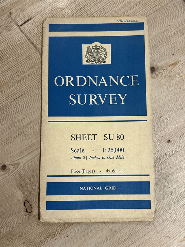 CHICHESTER Ordnance Survey Sheet SU80 1:25000 1949 Lavant National Grid