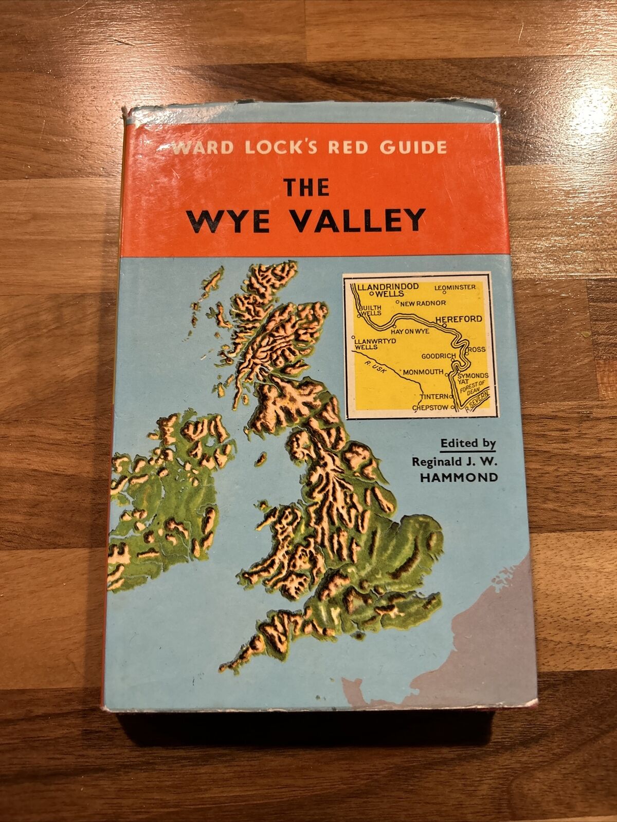 THE WYE VALLEY - Ward Locks Red Guide Hardback Dust Jacket Maps 1968 Monmouth