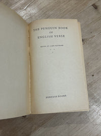 PENGUIN BOOK OF ENGLISH VERSE  Penguin Poets 1960 D32 Selected By John Hayward