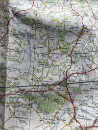 ALDERSHOT Ordnance Survey CLOTH Map 1959 Sheet 169 Seventh Series Godalming