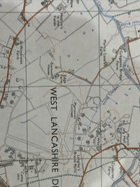 SOUTHPORT Pathfinder SD21/31 Ordnance Survey 1:25,000 1977 Bursclough