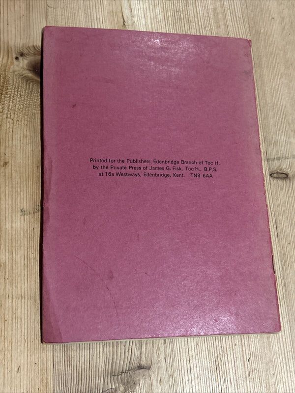 EDENBRIDGE KENT Street Plan Third Edition 1975 Toc H