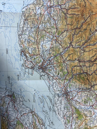 SOUTH WALES 1946 Ordnance Survey Paper Sheet 7 Quarter Inch Map Fourth Edition