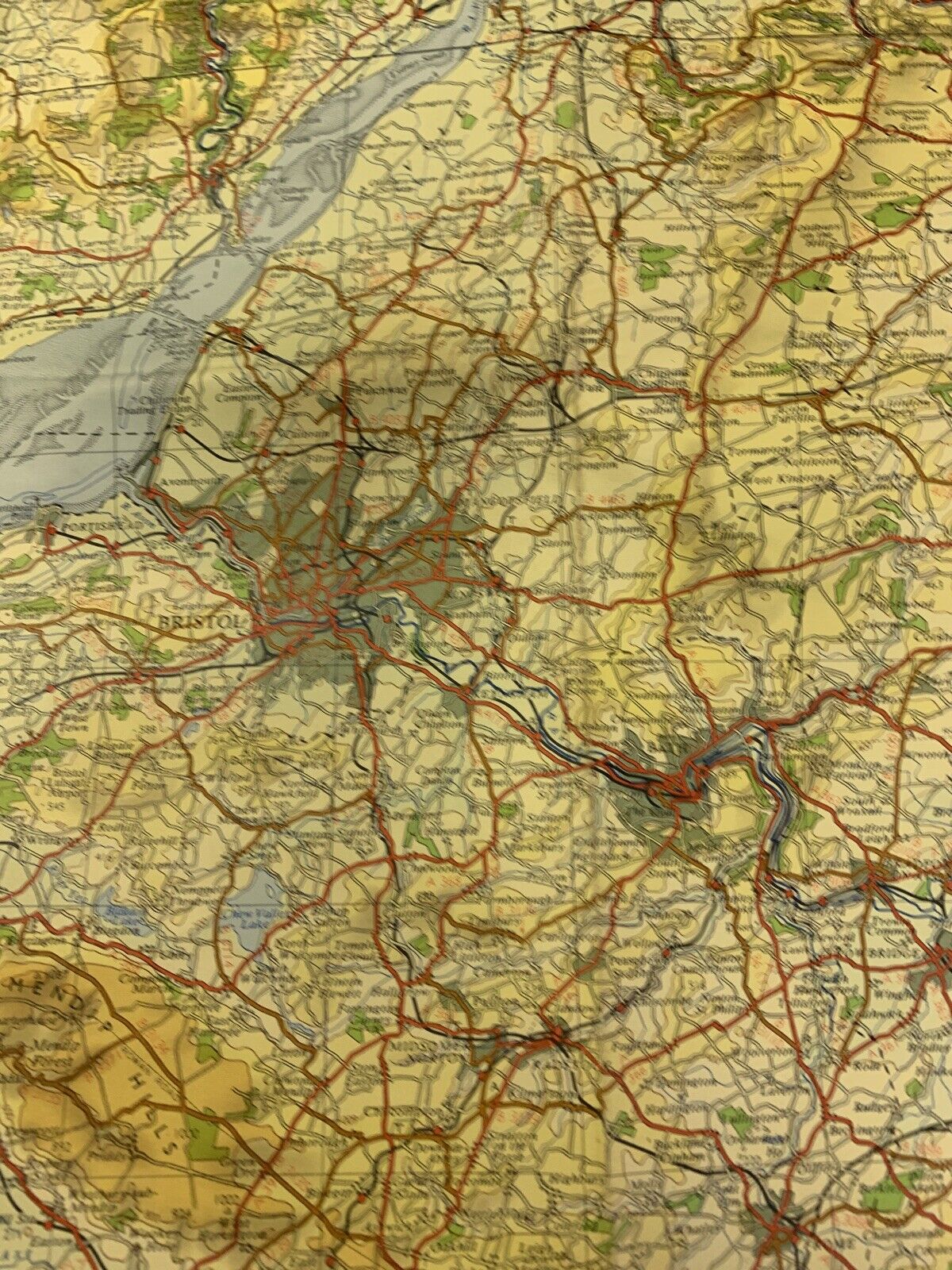 Southern England -Ordnance Survey Quarter Inch Sheet 16 1962 Map Bristol Cardiff