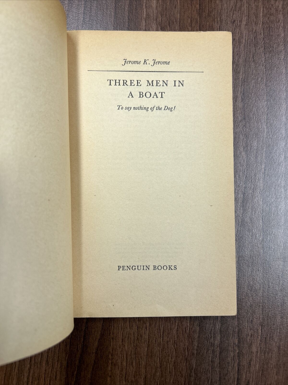 THREE MEN IN A BOAT - Jerome J Jerome - Penguin Books No 1213 1962