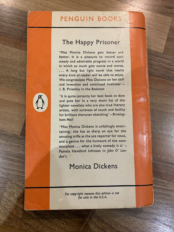 THE HAPPY PRISONER Monica Dickens - Penguin Books 1961 No 1271