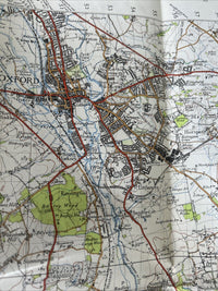 OXFORD & NEWBURY Ordnance Survey One In Map 1940 Sixth Edition Sheet 158 Didcot