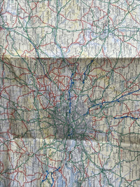 1970 Ordnance Survey Map ROUTE  PLANNING MAP SOUTH Ten Miles To Inch Wales Kent