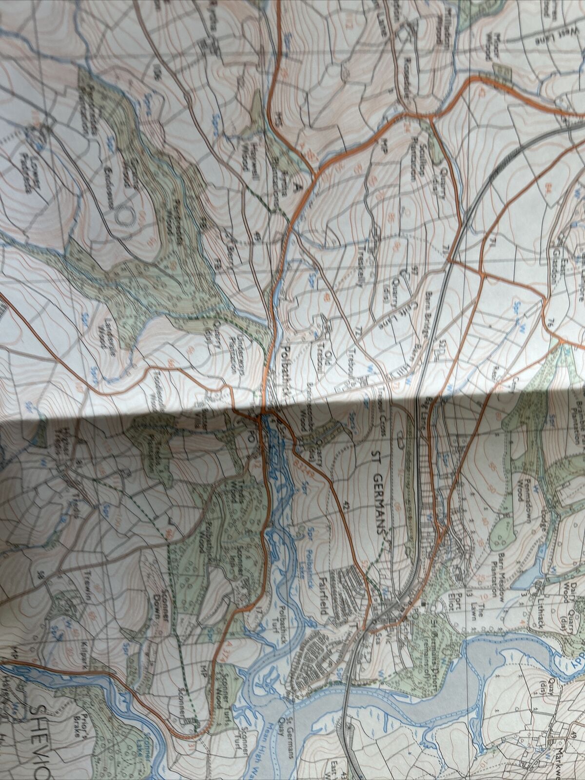 LOOE Pathfinder 1339 SX27/37 Ordnance Survey 1:25,000 1991 St Germans