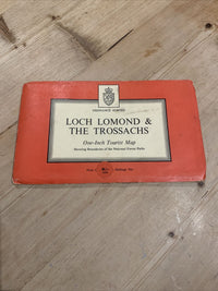 LOCH LOMOND & THE TROSSACHS Ordnance Survey 1 Inch Tourist Map 1960 Callander