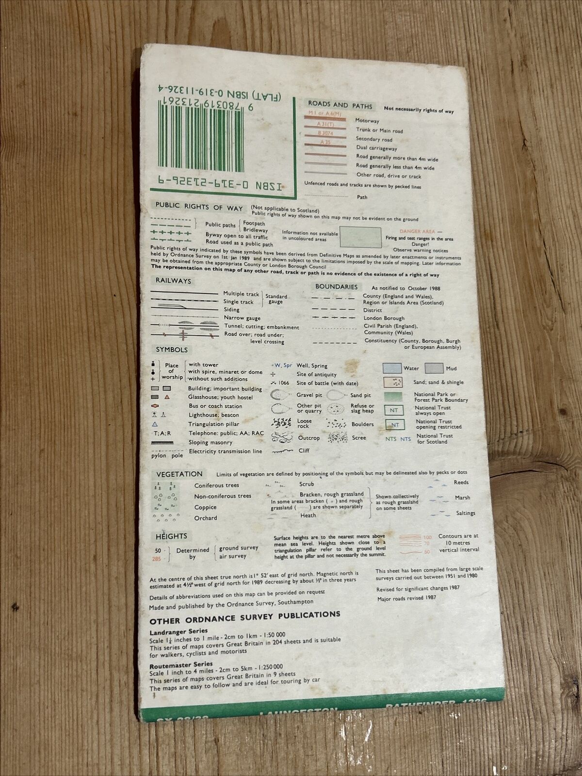 LAUNCESTON Pathfinder Ordnance Survey 1:25000 1988 No 1326 Egloskerry Eggbear