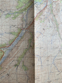 Fort Augustus Scotland - Ordnance Survey One Inch Sheet 36 Seventh Series 1961