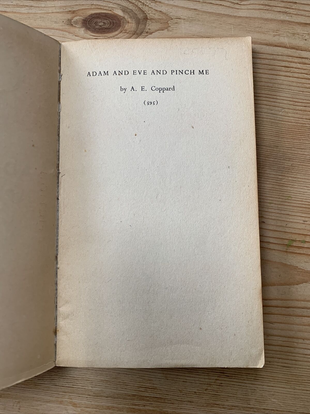 ADAM AND EVE AND PINCH ME  By AE COPPARD - Penguin Books 1946 Fiction Orange