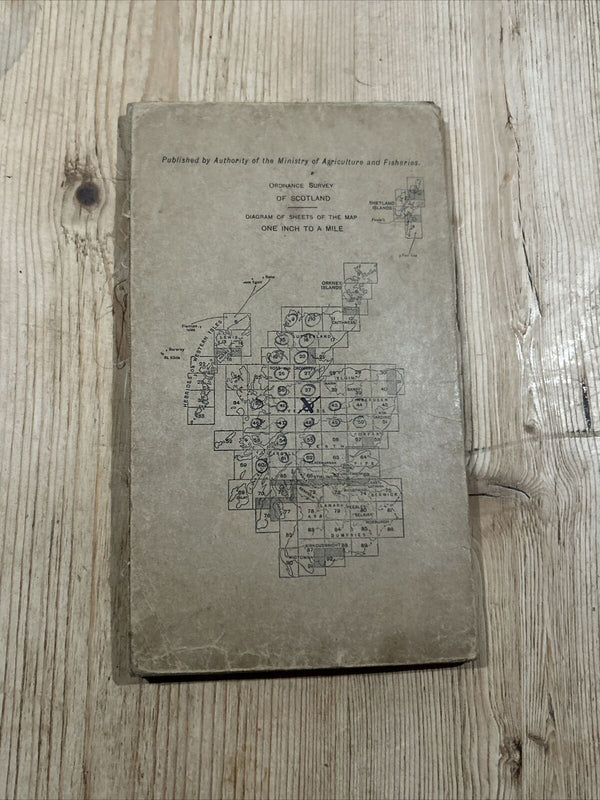 FORT AUGUSTUS Ordnance Survey 1 In CLOTH Sheet 42 Popular Edition 1928 Sections