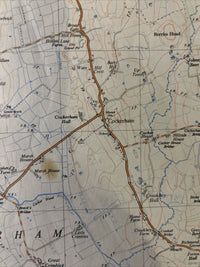 GALGATE Lancashire 1954 Ordnance Survey Sheet SD45 2 & Half Inch MAP Ellel