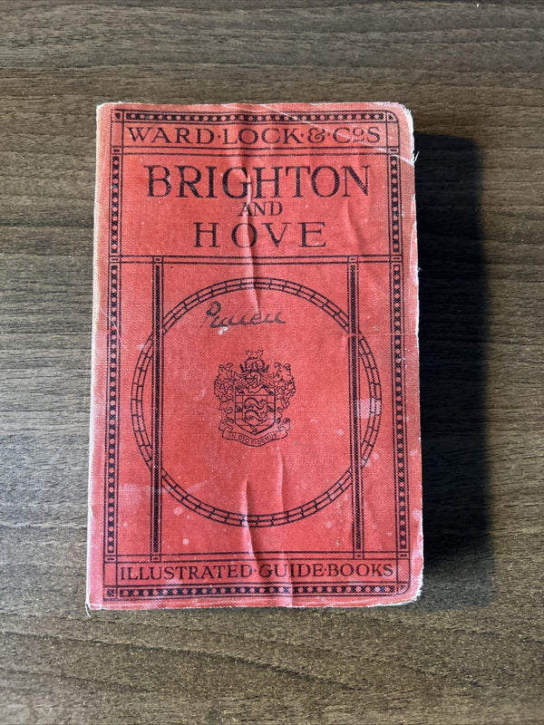 BRIGHTON & HOVE Ward Lock Guide Book 1920? Maps Plans