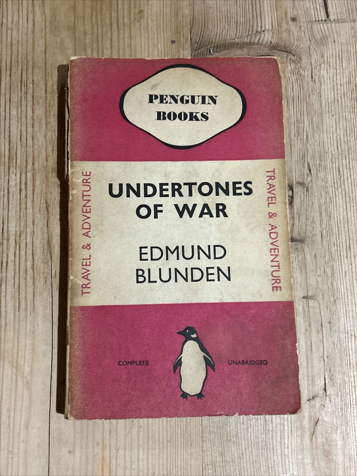 UNDERTONES OF WAR - Edmund Blunden - Penguin Travel & Adventure No 82 1936