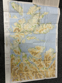 SKYE & TORRIDON - Bartholomew National Map Series Sheet 54 1978 Kyle Of Lochalsh