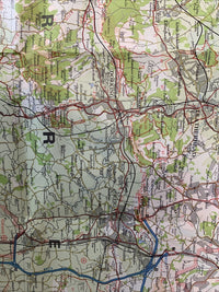 LONDON & SURREY -Bartholomew National Series Map No 9 - 1978 Guildford Reading